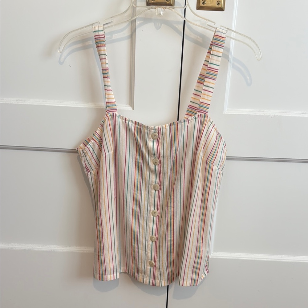 Madewell NWT Striped Multicolor Tank